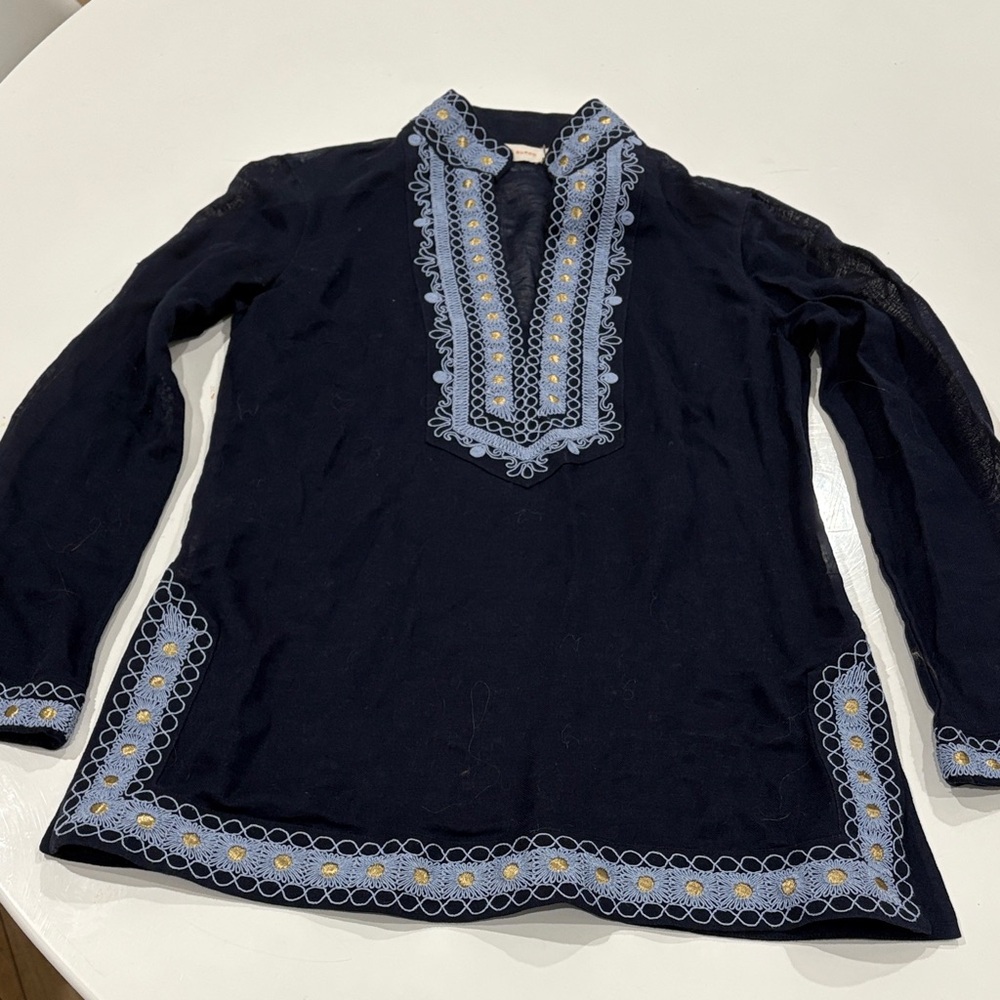 Tory Burch Tunic with Embroidered Details